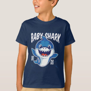 Camiseta Tubarão do bebê
