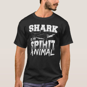 Camiseta Tubarão É Meu Espírito Animal Barbatana De Tubarão
