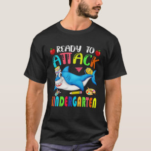 Camiseta Tubarão Engraçado E Engraçado Pronto Para Atacar F
