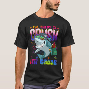 Camiseta Tubarão Engraçado Estou Pronto Para Esmagar De Vol