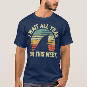 Camiseta Tubarão Engraçado Eu Espero O Ano Todo Por Esta Se