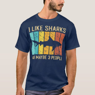 Camiseta Tubarão Engraçado Eu Gosto De Tubarão E Talvez De