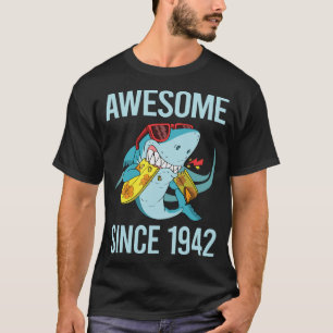 Camiseta Tubarão Engraçado - Incrível Desde 1942