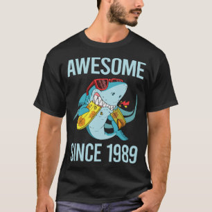 Camiseta Tubarão Engraçado - Incrível Desde 1989