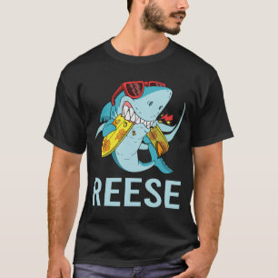 Camiseta Tubarão Engraçado - Nome Reese