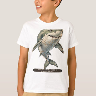 Camiseta Tubarão Engraçado para Crianças
