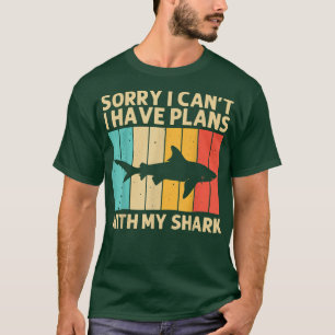 Camiseta Tubarão Engraçado Para Homens Tubarões-Tigre-Hamme