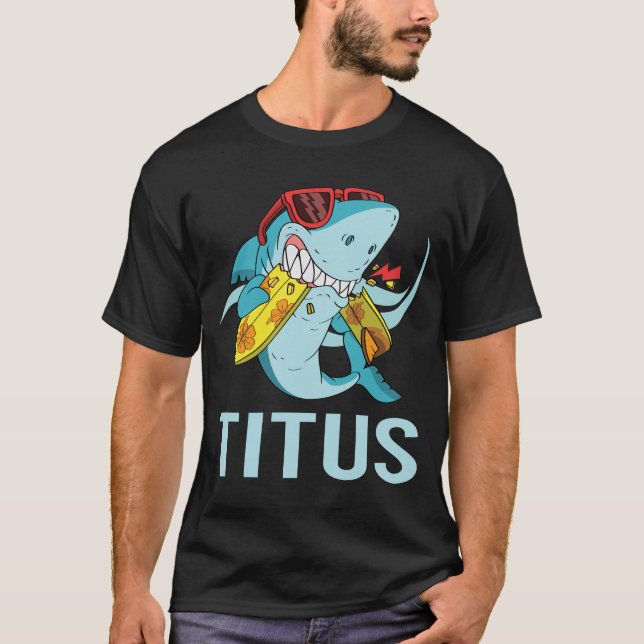 Camiseta Tubarão Engraçado - Título (Frente)