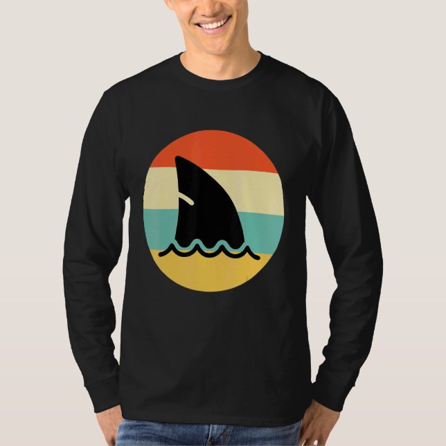 Camiseta Tubarão-Estilo de Estilo com Estilos de Estilos de (Frente)