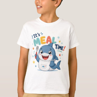 Camiseta Tubarão Fofo É Hora do Almoço