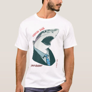 Camiseta tubarão incorporado