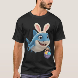 Camiseta Tubarão Mako de Nadadeira Longa da Páscoa