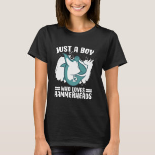 Camiseta Tubarao-Martelo Batimento Cardíaco Oceano Mar Peix