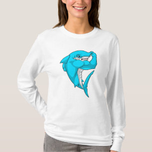 Camiseta Tubarão-martelo como crepúsculo-rabisco em Bodybui