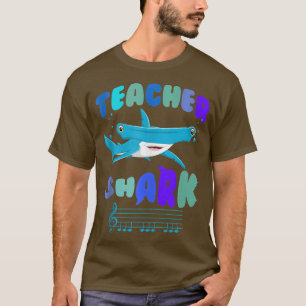 Camiseta Tubarão-martelo do seu trabalho, música de tubarão