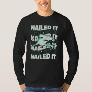 Camiseta Tubarão-martelo Peixe-martelo Acertou em cheio
