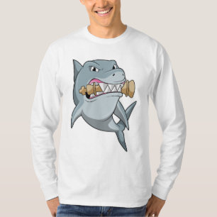 Camiseta Tubarão no xadrez com pedaço de xadrez King