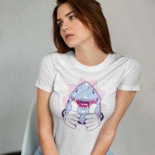 Camiseta Tubarão Para Cima