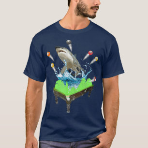 Camiseta Tubarão-Piscina Engraçado