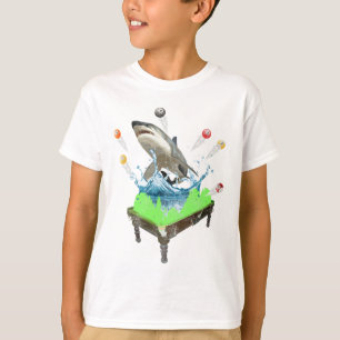 Camiseta Tubarão-Piscina Engraçado