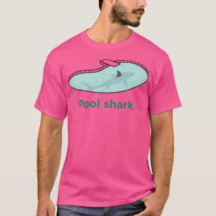 Camiseta Tubarão-Piscina Engraçado