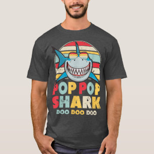Camiseta Tubarão pop, Presente Para Pop Pop Pop
