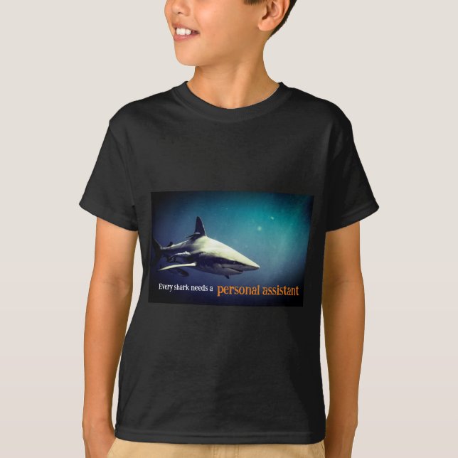 Camiseta Tubarão-preto oceânico submarino (Frente)