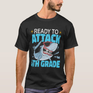 Camiseta Tubarão Pronto Para Atacar 4ª Série Primeiro Dia M