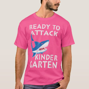 Camiseta Tubarão Pronto Para Atacar O Jardim De Infância
