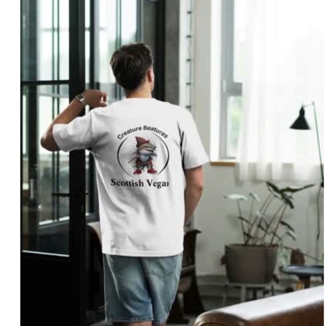 Camiseta tubarão-quirk no coelho do Tartan | Engraçado Sarc (Criador carregado)