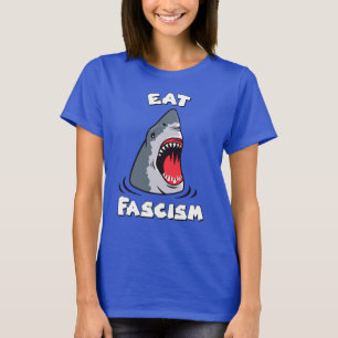 Camiseta Tubarão-retrô-cute - Coma Fascismo Anti-Fascismo