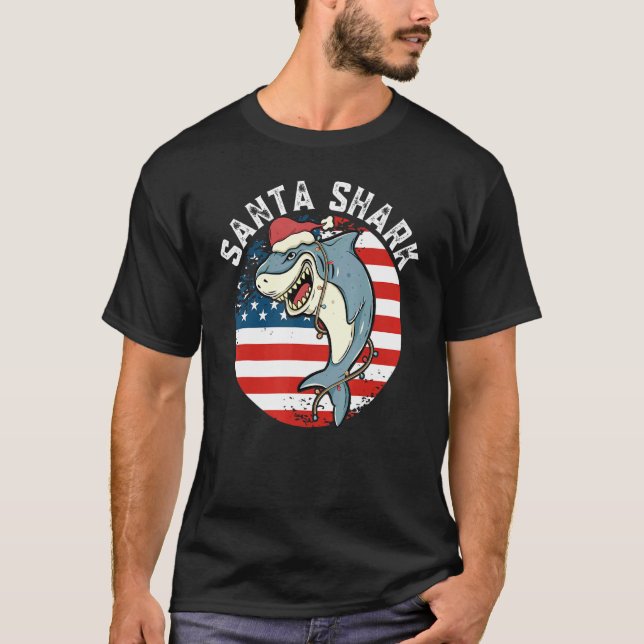 Camiseta Tubarão Santa Hat (Frente)