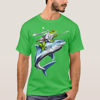 Camiseta Tubarão sapo Samurai Ninja