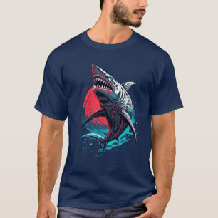 Camiseta Tubarão selvagem padrão