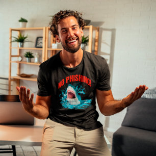 Camiseta Tubarão Sem Phishing Divertido
