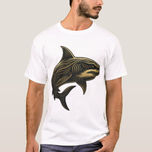 Camiseta Tubarão sem rosto - Mergulhe na energia