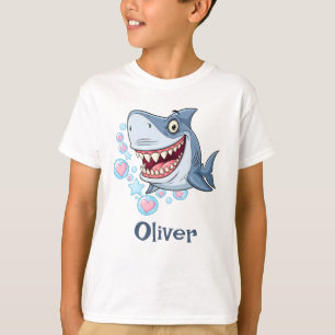 Camiseta Tubarão Sorridente Engraçado