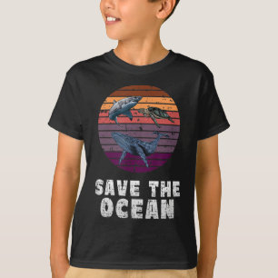 Camiseta Tubarão, tartaruga marinha, baleia, proteção ambie