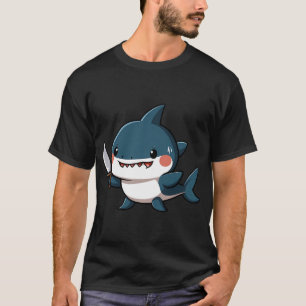 Camiseta Tubarãozinho Fofo - Minúsculo mas Caótico