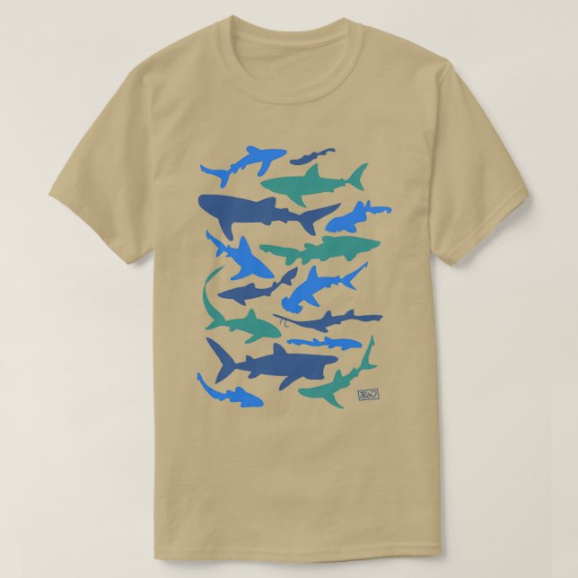 Camiseta Tubarões 1 (Frente do Design)