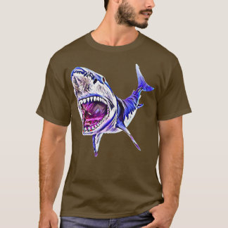 Camiseta Tubarões excelente de tubarão branco321