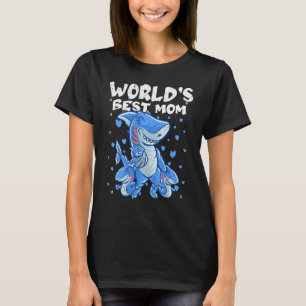 Camiseta Tubarões Mundiais Melhor Mãe Família Tubarões Moth