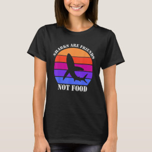 Camiseta Tubarões Não São Criadores Do Oceano Oceano Comida