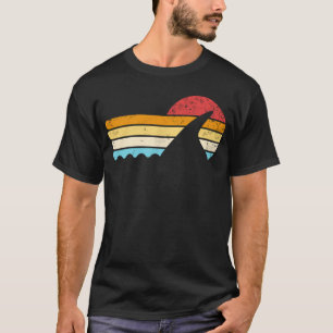 Camiseta Tubarões Retro-Sunset, Retron. Vintage Shark Lover