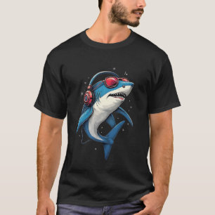 Camiseta Tubarões-Tigre-Design de-tubarão-Cinza-Excelente-b