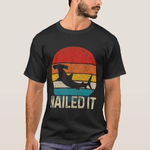 Camiseta Tubaron Martelo Vintage Engracado Presente de Pesc