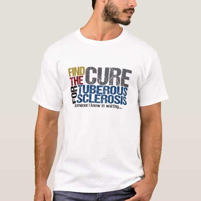 Camiseta Tuberous Sclerosis, a TV-Shirt. Suporte a TSC! (Frente)