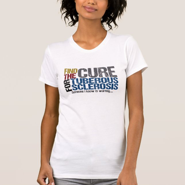 Camiseta Tuberous Sclerosis, a TV-Shirt. Suporte a TSC! (Frente)