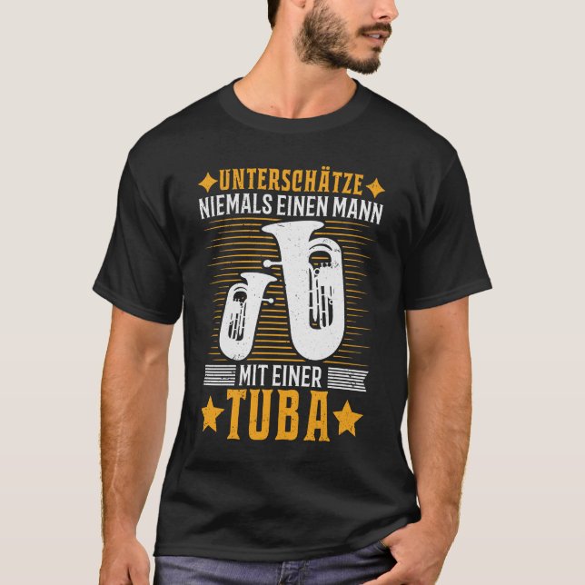 Camiseta Tubist Tubaspieler Tuba Mann Blasorchester (Frente)