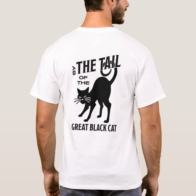Camiseta Tubo Básico "Pela Cauda do Gato Negro Excelente" (Verso)